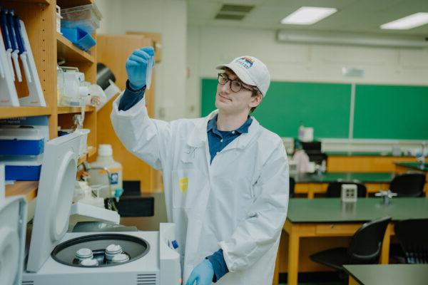 a person in a lab coat